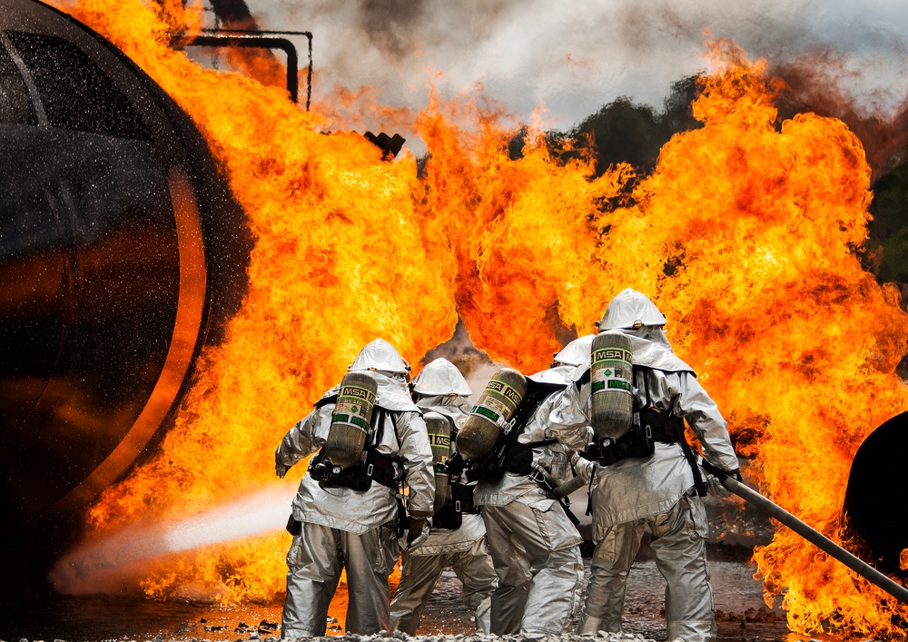 Reserve firefighters battle blazes to complete annual training