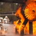 Reserve firefighters douse flames to complete annual training