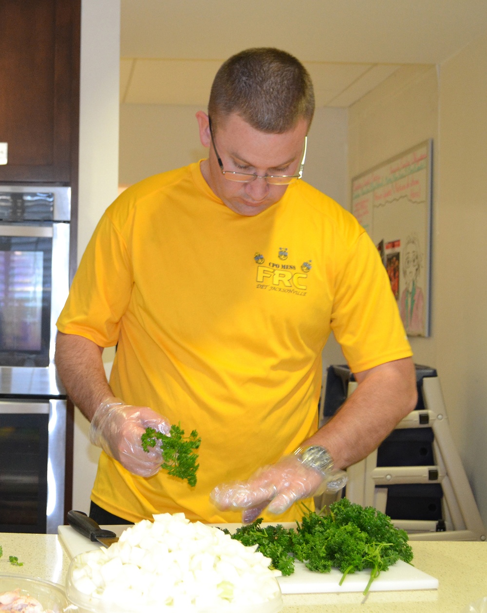 FRCSE chiefs prepare dinner at Ronald McDonald House