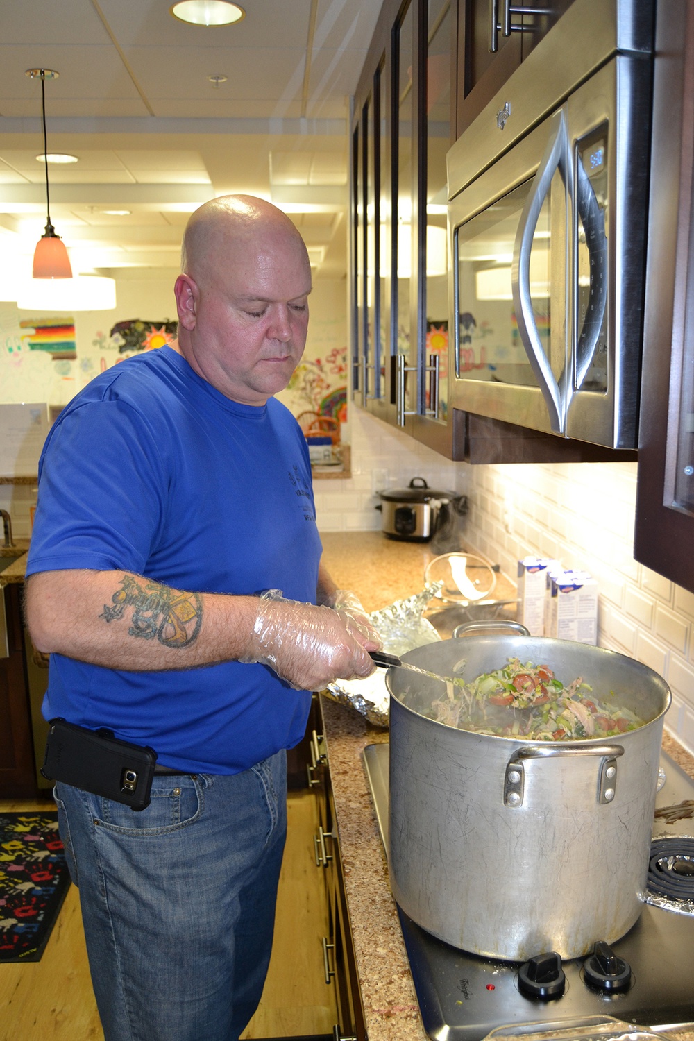 FRCSE chiefs prepare dinner at Ronald McDonald House