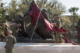 Parris Island unveils renovated Iwo Jima statue