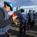 USS Gonzalez replenishment at sea