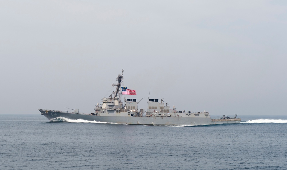 USS Bulkeley (DDG 84) transits the Arabian Sea