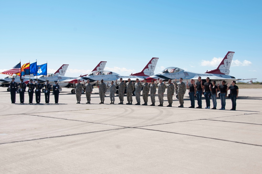 162nd Wing members commit to service of state and country