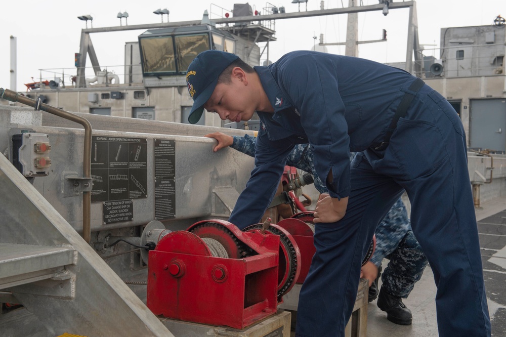 USNS Spearhead activity