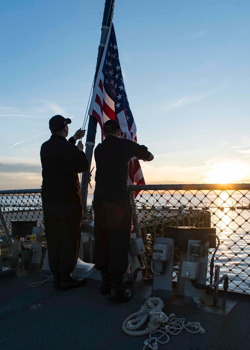 USS Stout gets underway