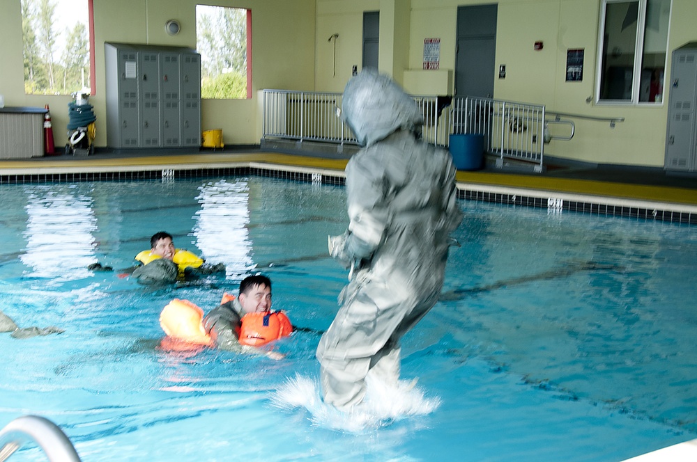 Water survival training