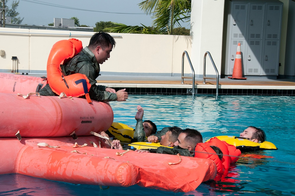 Water survival training
