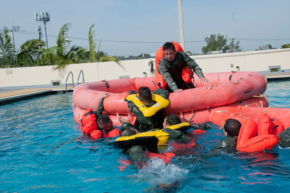 Water survival training