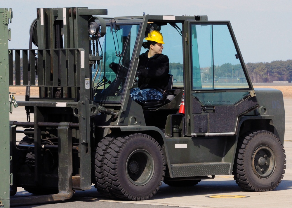C-130 equipment load at Misawa Air Base