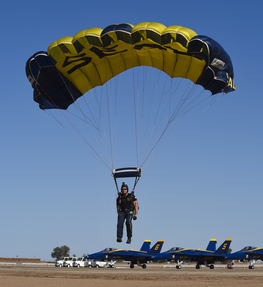 Aerial demonstration over Naval Air Facility El Centro