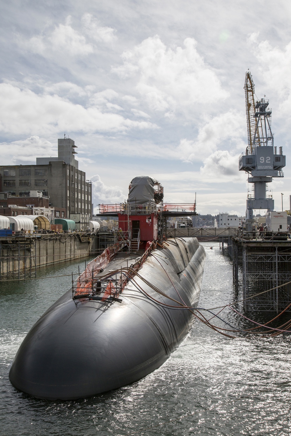 USS Nebraska (SSBN 739) undocks