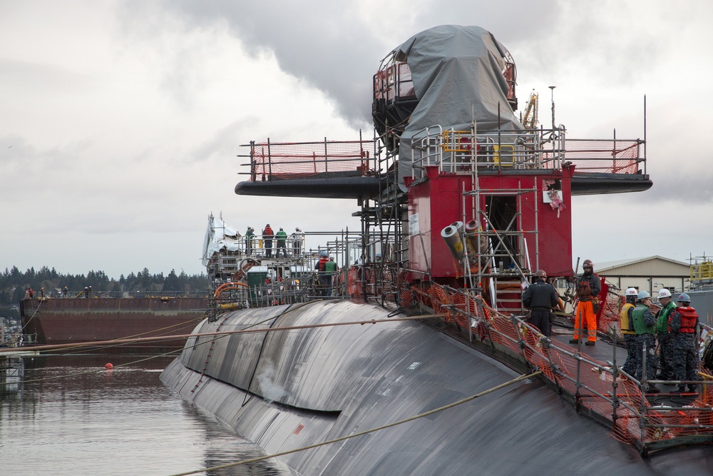 USS Nebraska (SSBN 739) undocks