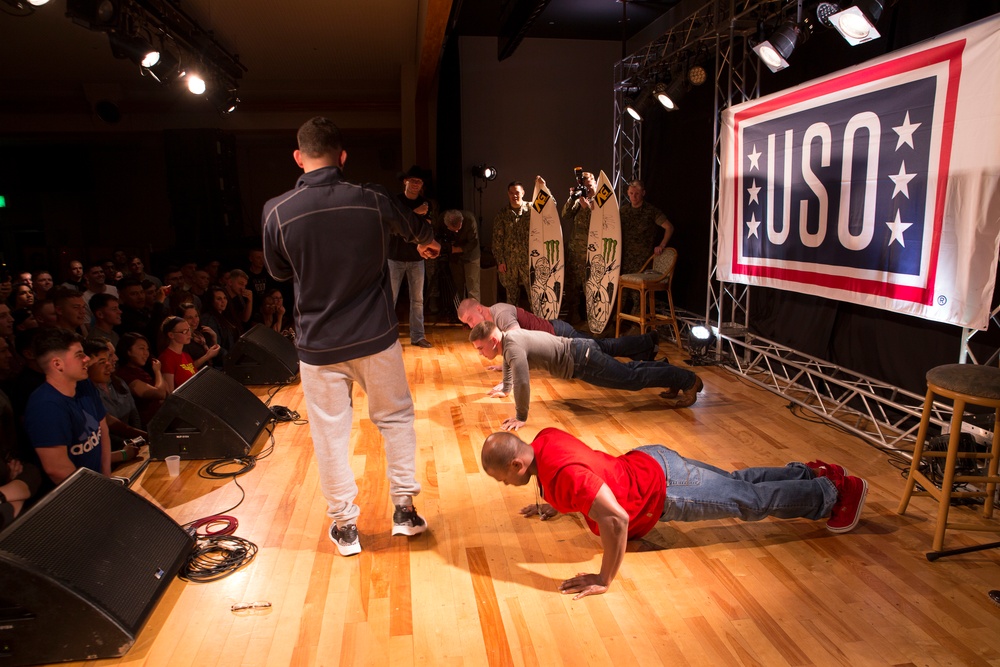 Camp Hansen hosts USO Spring Visit 2016 Tour