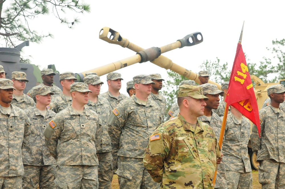 2nd Battalion, 114th Field Artillery Regiment change of command