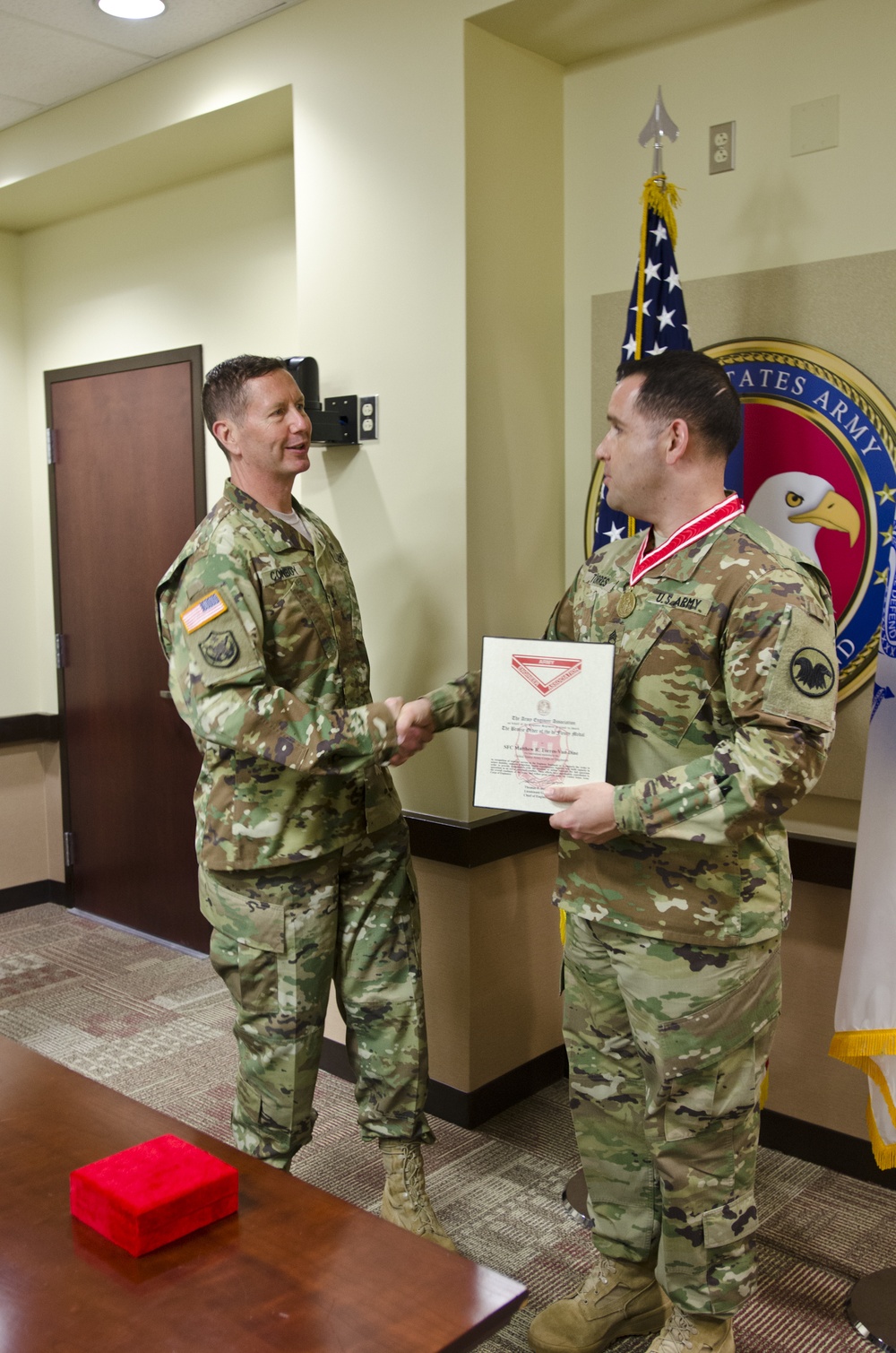 Sgt. 1st Class receives Bronze de Fleury Medal