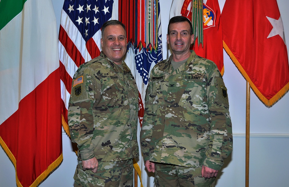 Brig. Gen. Gabriel Troiano visited Caserma Ederle, Vicenza, Italy.