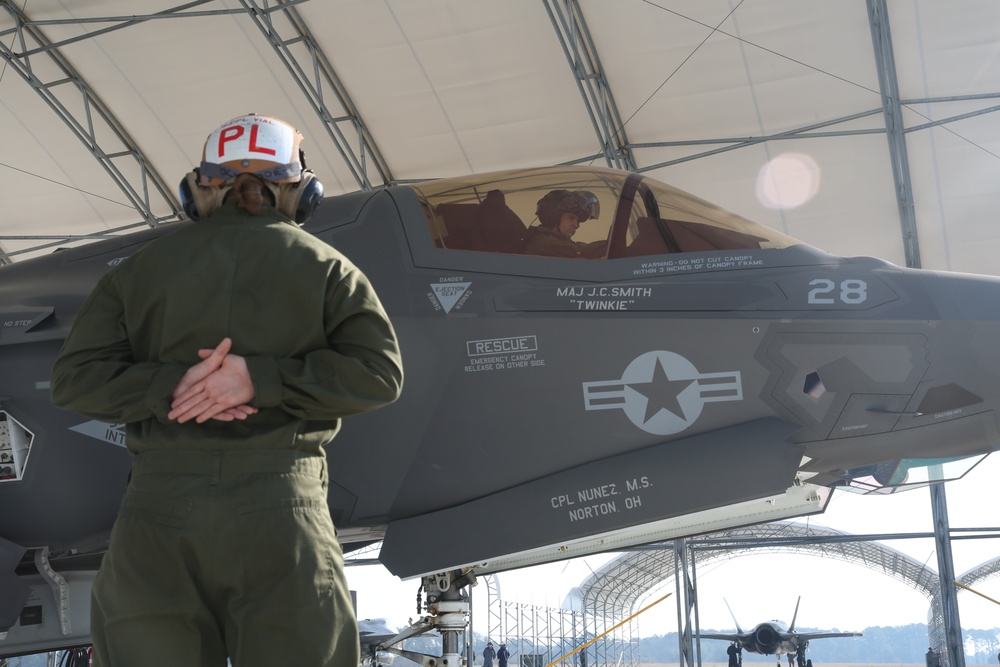 Royal Navy Officer's First F-35B Flight