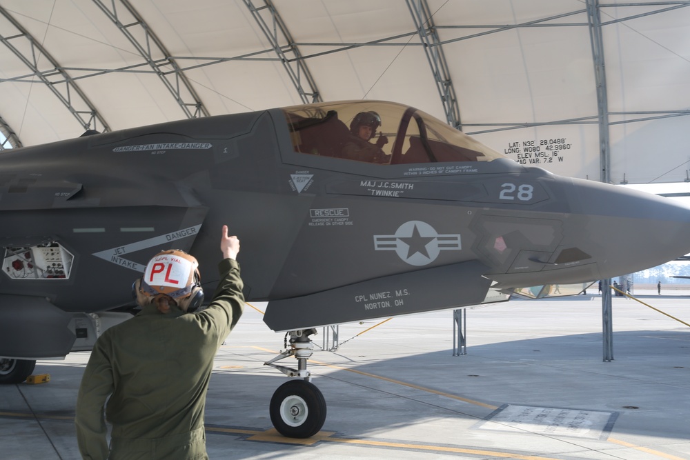 Royal Navy Officer's First F-35B Flight