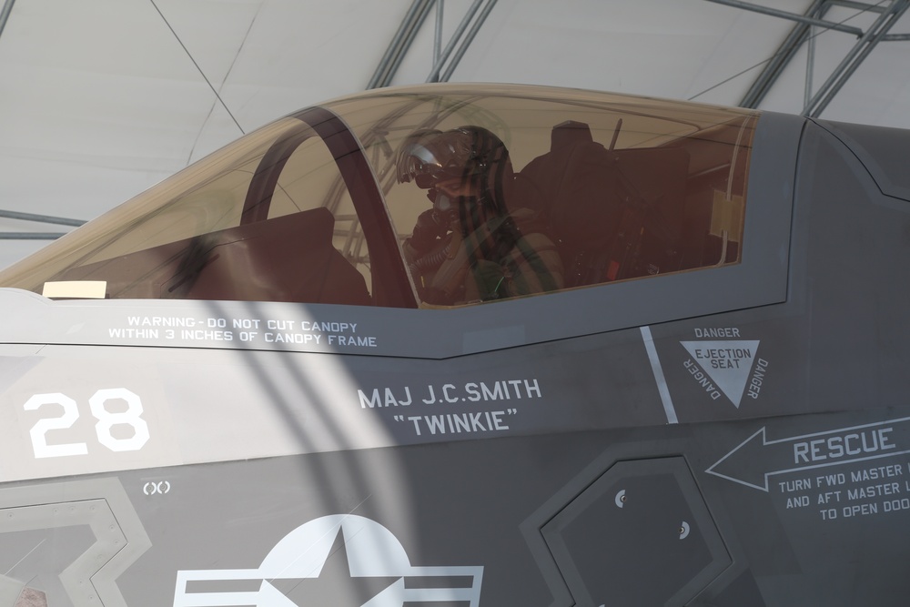 Royal Navy Officer's First F-35B Flight