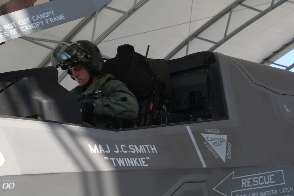 Royal Navy Officer's First F-35B Flight