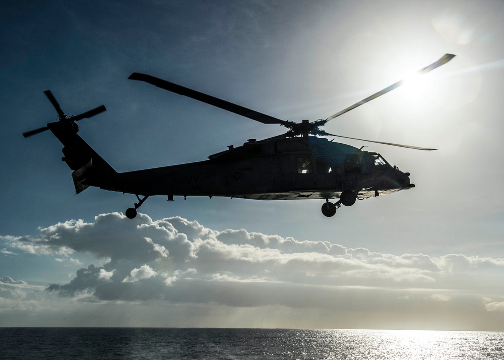 Takeoff from USS Fitzgerald