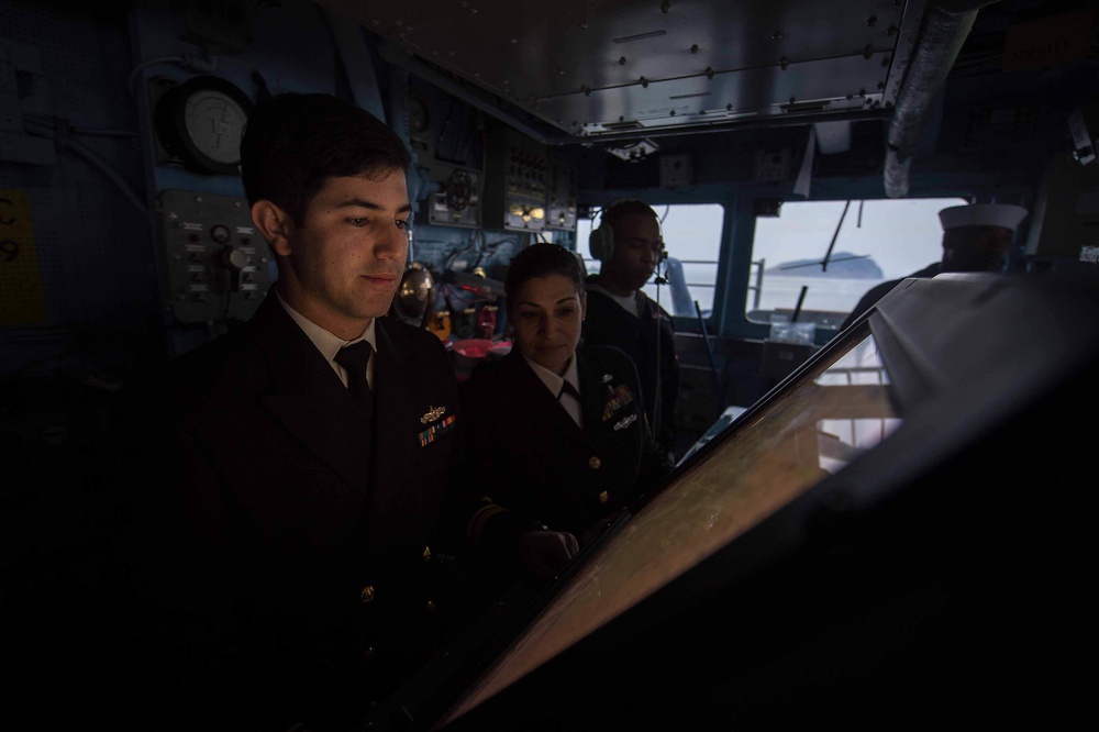 USS Mobile Bay operations