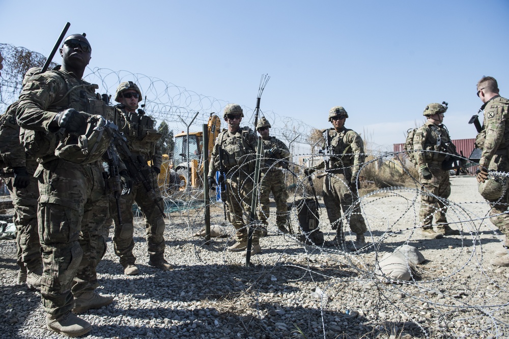 10th Mountain Division soldiers go on dismounted patrol