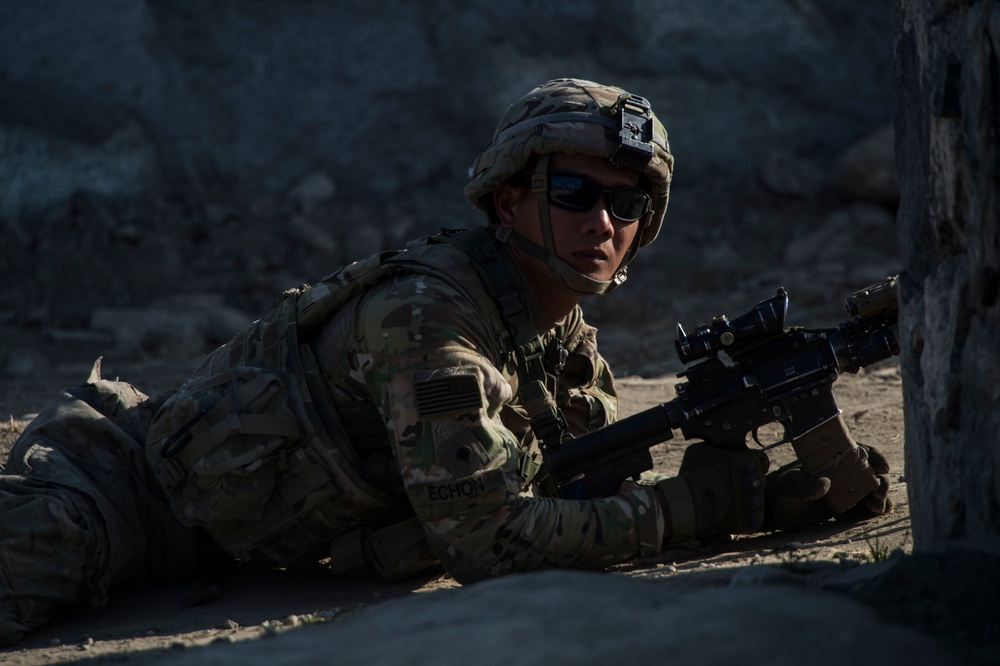 10th Mountain Division soldiers go on dismounted patrol