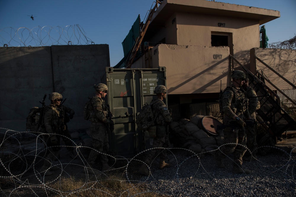 10th Mountain Division soldiers go on dismounted patrol