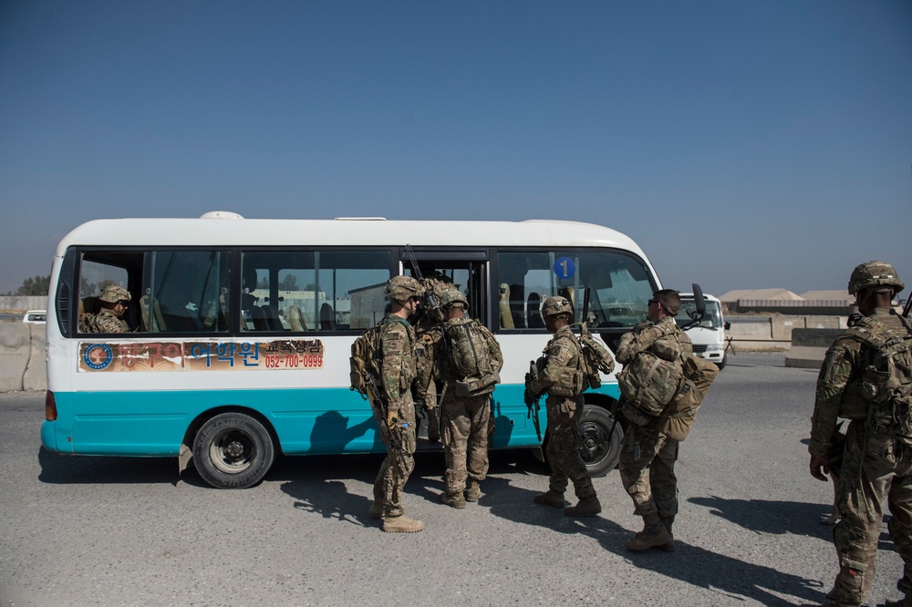 10th Mountain Division soldiers go on dismounted patrol