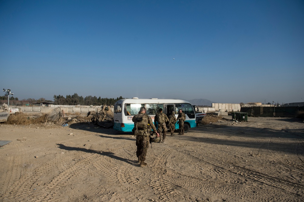 10th Mountain Division soldiers go on dismounted patrol