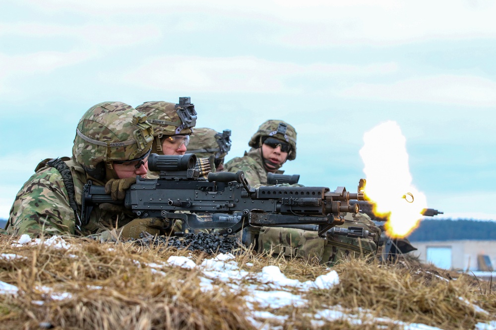 L Troop conducts platoon attack