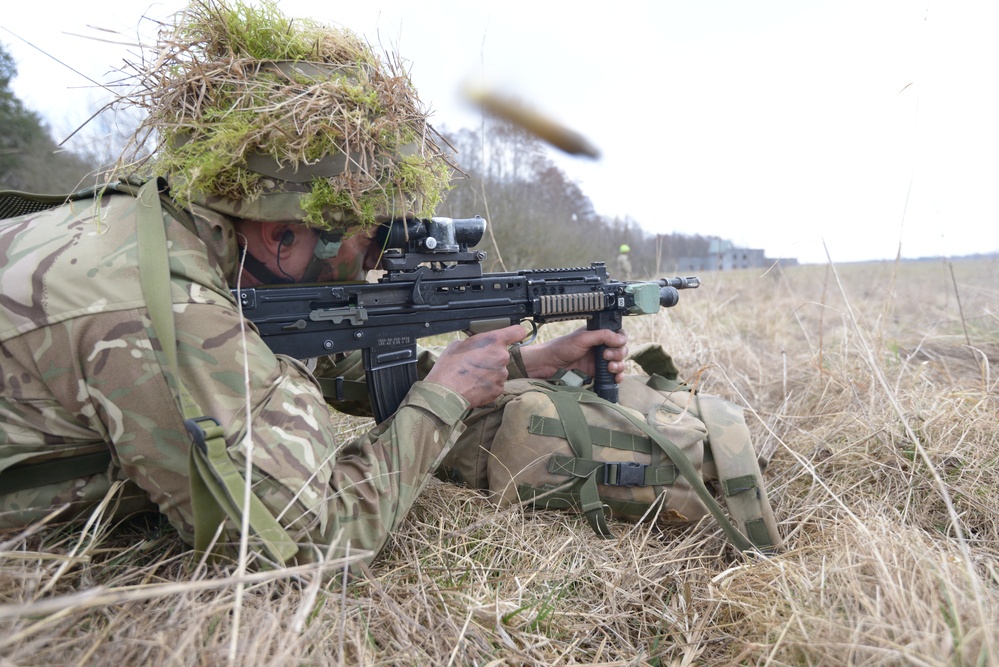 British Sandhurst cadets train at Grafenwoehr Training Area