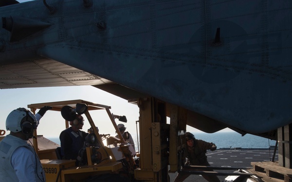 USS Oak Hill flight deck operations