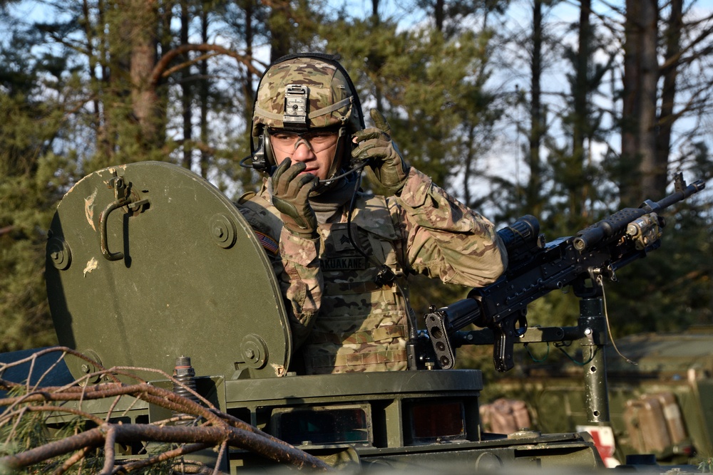 Reaper Troop, 2CR conducts a vehicle live-fire exercise