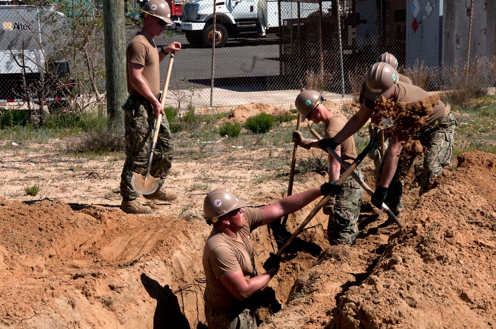 Construction of the SESEF at Naval Station Rota