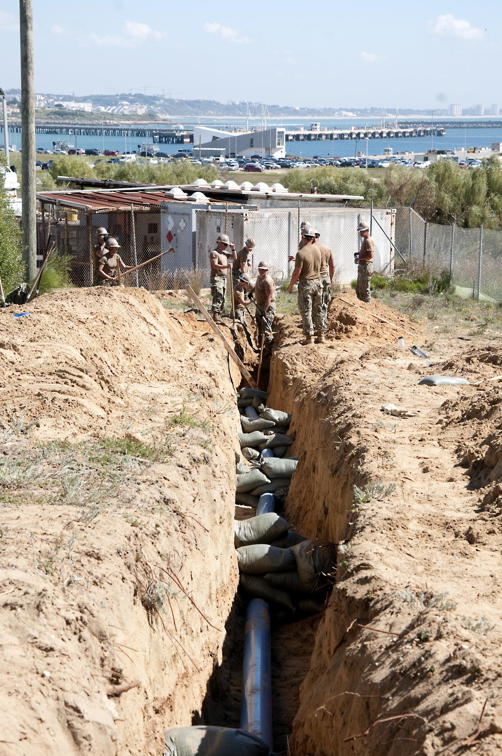 Construction of the SESEF at Naval Station Rota