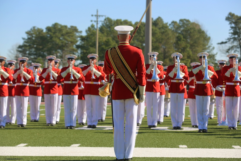 DVIDS - News - Battle Color Detachment performs for base, community