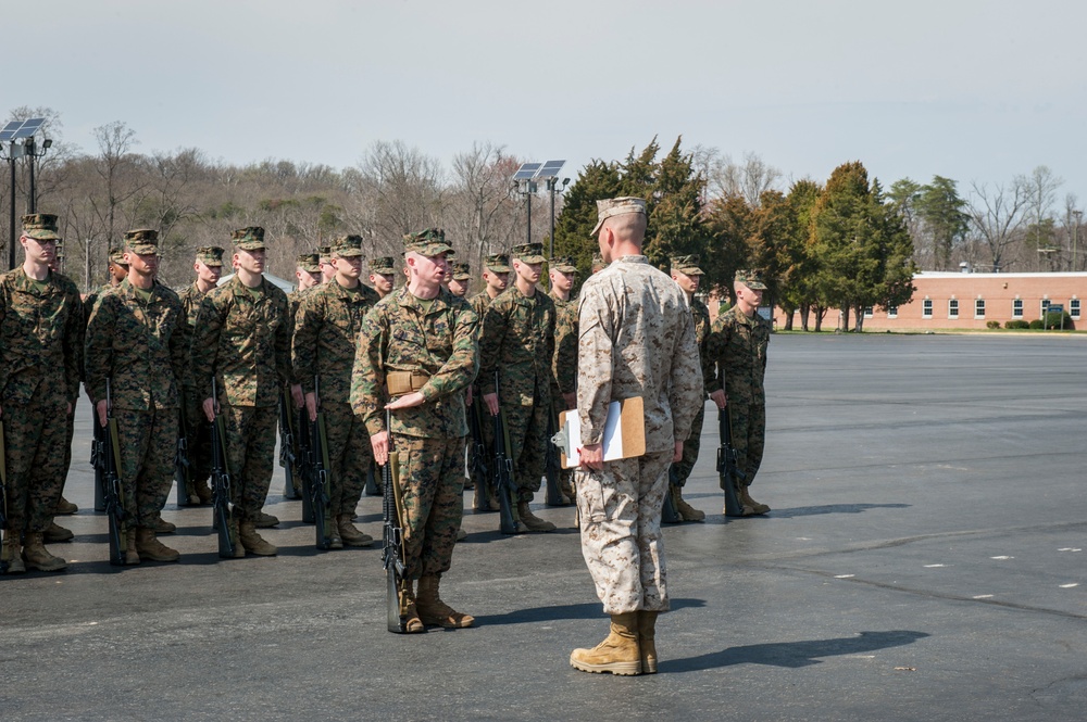 Delta Company Close Order Drill Evaluation