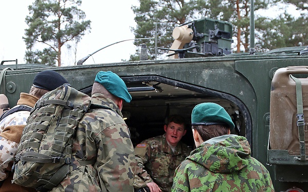 Cadets from seven NATO countries tour Adazi Military Base