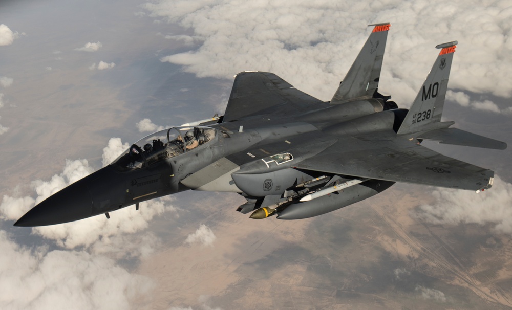 340th EARS Refuel Strike Eagles