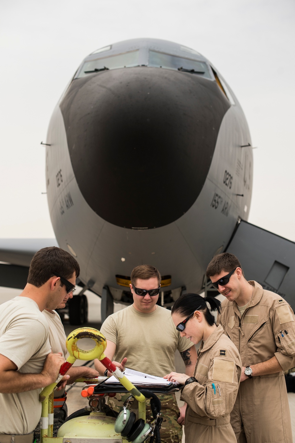 340th EARS Refuel Strike Eagles