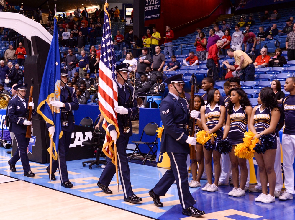 Wright-Patterson Air Force Base Airmen participate in NCAA First Four Tournament