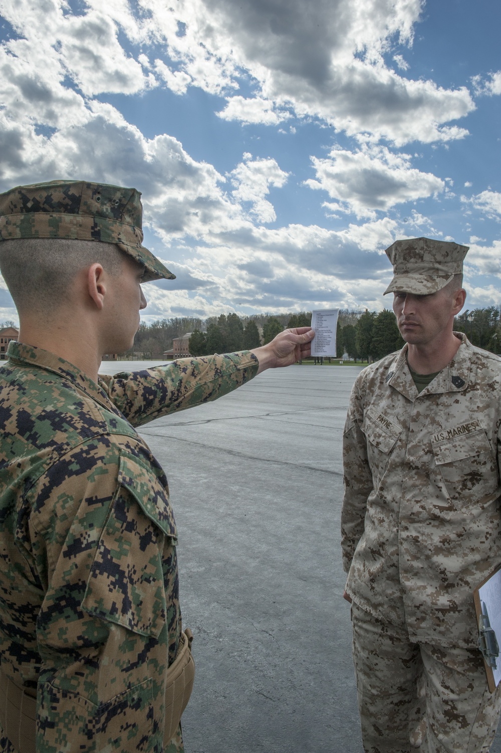 Charlie Company Close Order Drill Evaluation