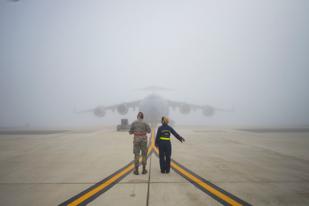 Dover mission continues despite fog