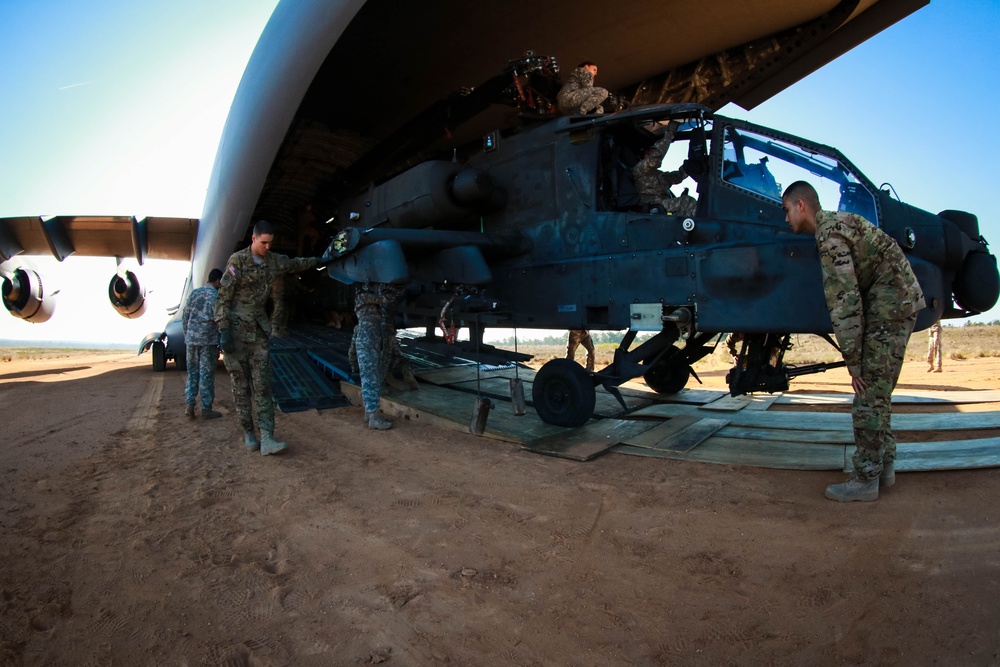 Apache offload from C-17