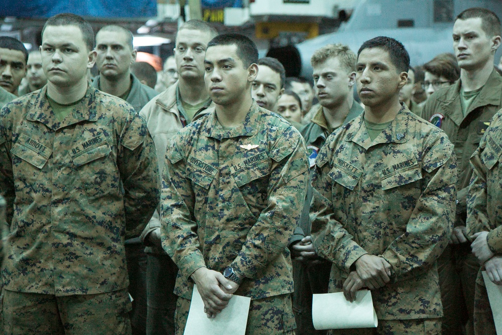 VMM-166 (REIN) Marines receive recognition