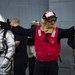 Firefighting drill aboard USS San Jacinto