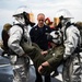 Firefighting drill aboard USS San Jacinto